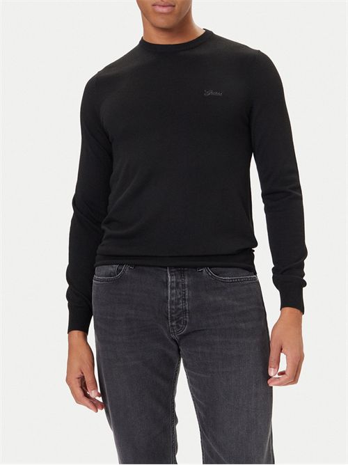 Maglione in misto seta GUESS | M5YR26Z0122/JBLK